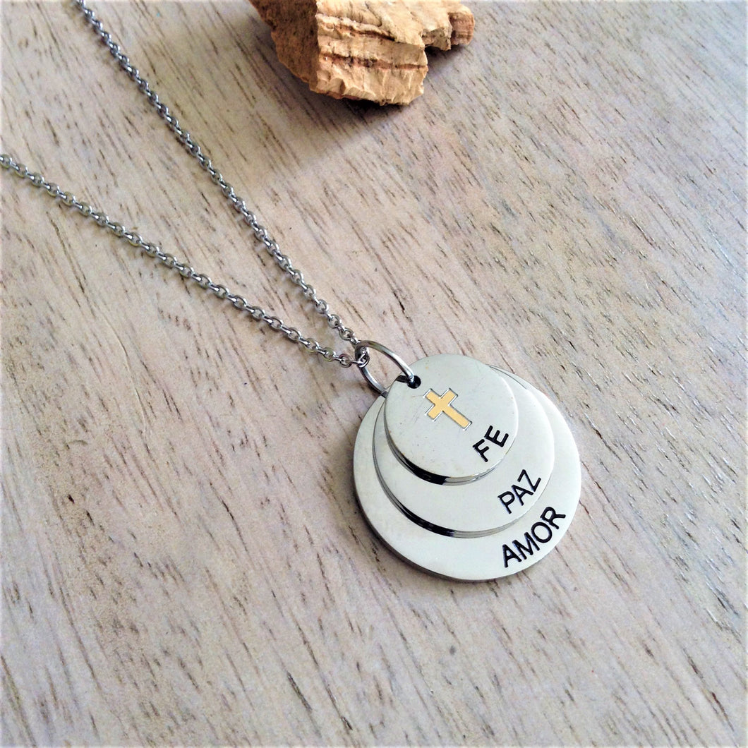Collar Fe, Paz, Amor